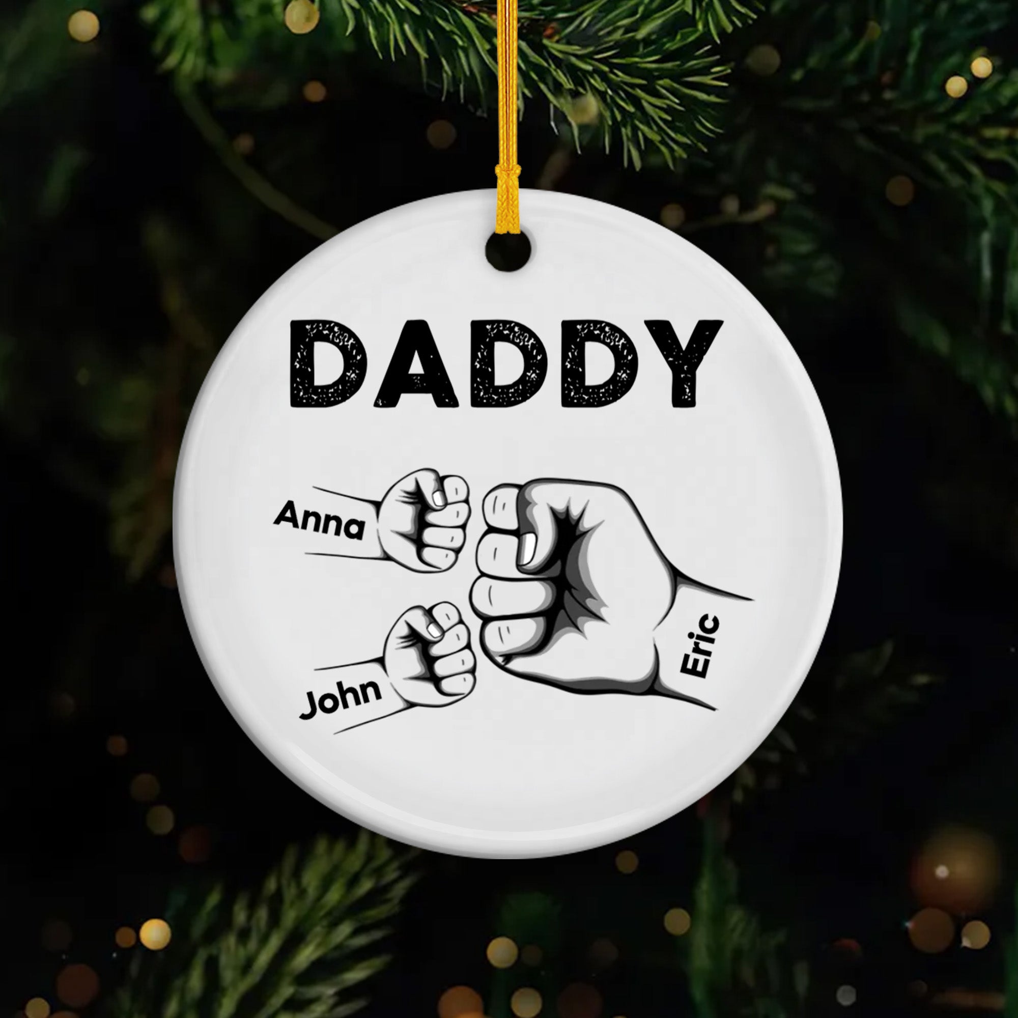0263OUS1 personalized grandpa gifts ceramic christmas tree ornaments 0263OKL8B