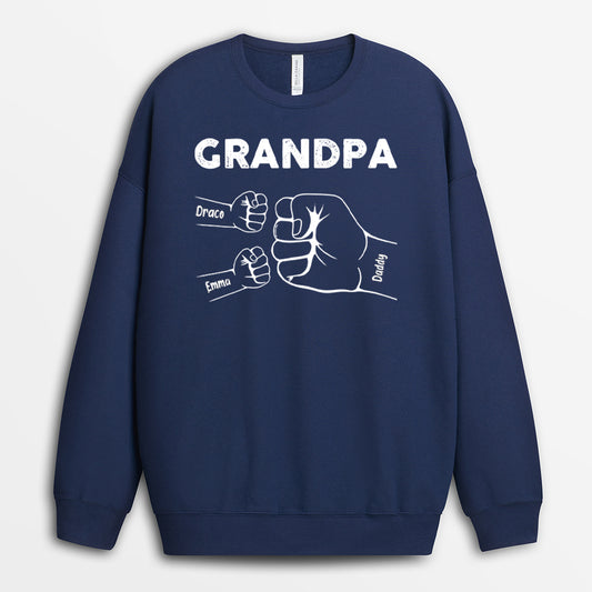 0263PUS2 personalized the best daddy fist bump t shirt 0263w1t5b