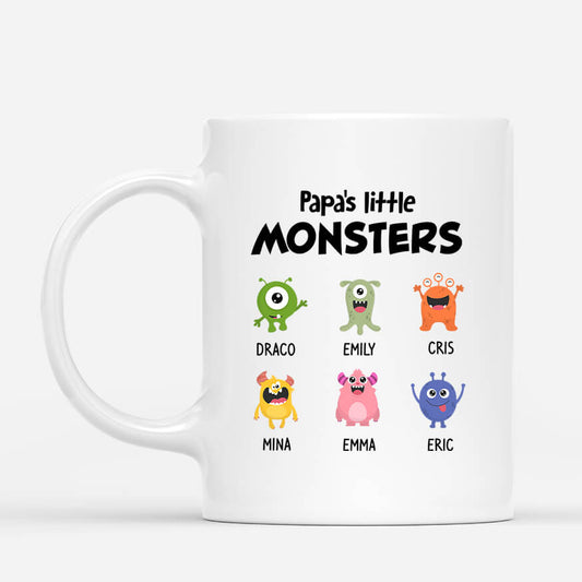 0308M268BUK1 Personalised Mug Gifts Monster Papa Grandpa