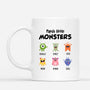 0308M268BUK1 Personalised Mug Gifts Monster Papa Grandpa