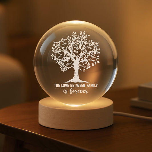 0373LUS2 crystal ball lamp with names personalized family tree gifts 0373L6P5I