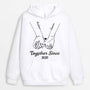0415HUK1 Customised Hoodie gifts Hand Couples Lovers