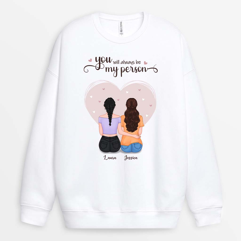 0443WUK2 Personalised Sweatshirt Gifts Friends Besties