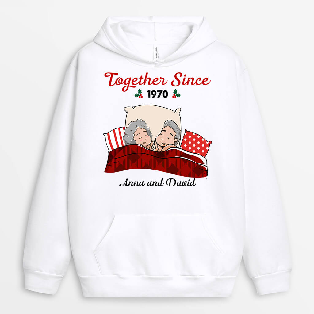0537HUK1 Personalised Hoodie Gifts Couples Couples Lovers