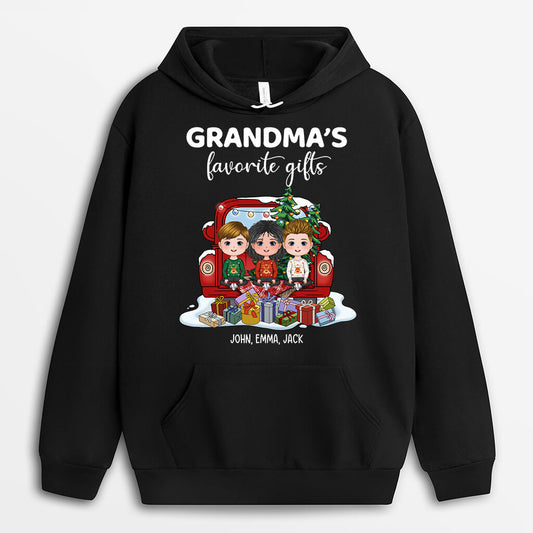 0539HUK2 Personalised Hoodie Gifts Grandkids Grandma Grandpa
