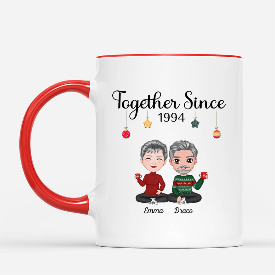 0557MUK2 Personalised Mug Gifts Love Couples Lovers Christmas