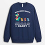 0583WUK1 Personalised Sweatshirt Gifts Dinosaur Grandpa Dad Christmas