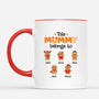 0661MUK2 Personalised Mugs Gifts Cookies Grandma Mum Christmas