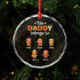 0661OUS1 custom christmas gifts for dad glass gingerbread ornaments_ 0661O8Q7B