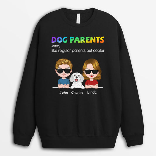 0703WUK1 Personalised Sweatshirt Gifts Dog Couples Dog Lovers