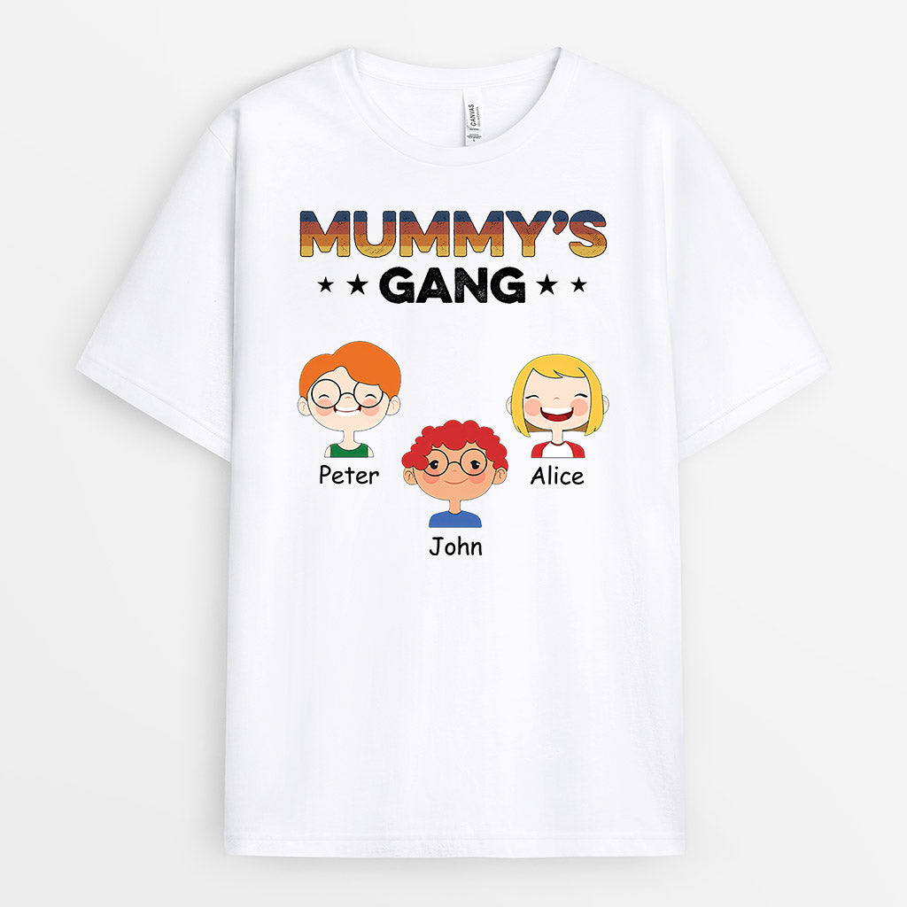 0755AUK1 Personalised T shirts Gifts Kids Grandma Mom