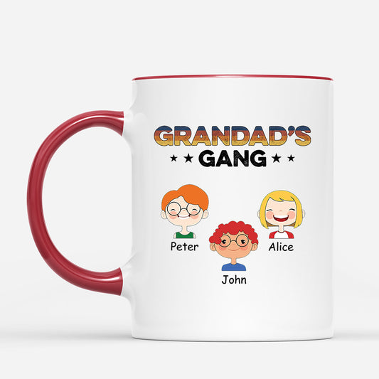 0755MUK2 Personalised Mugs Gifts Kids Grandad Dad