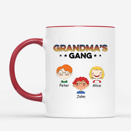 0755MUK2 Personalised Mugs Gifts Kids Grandma Mum