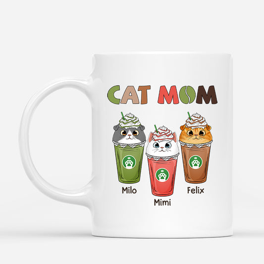 0768MUS1 Personalized Mugs Gifts Capuccino Cat Lovers