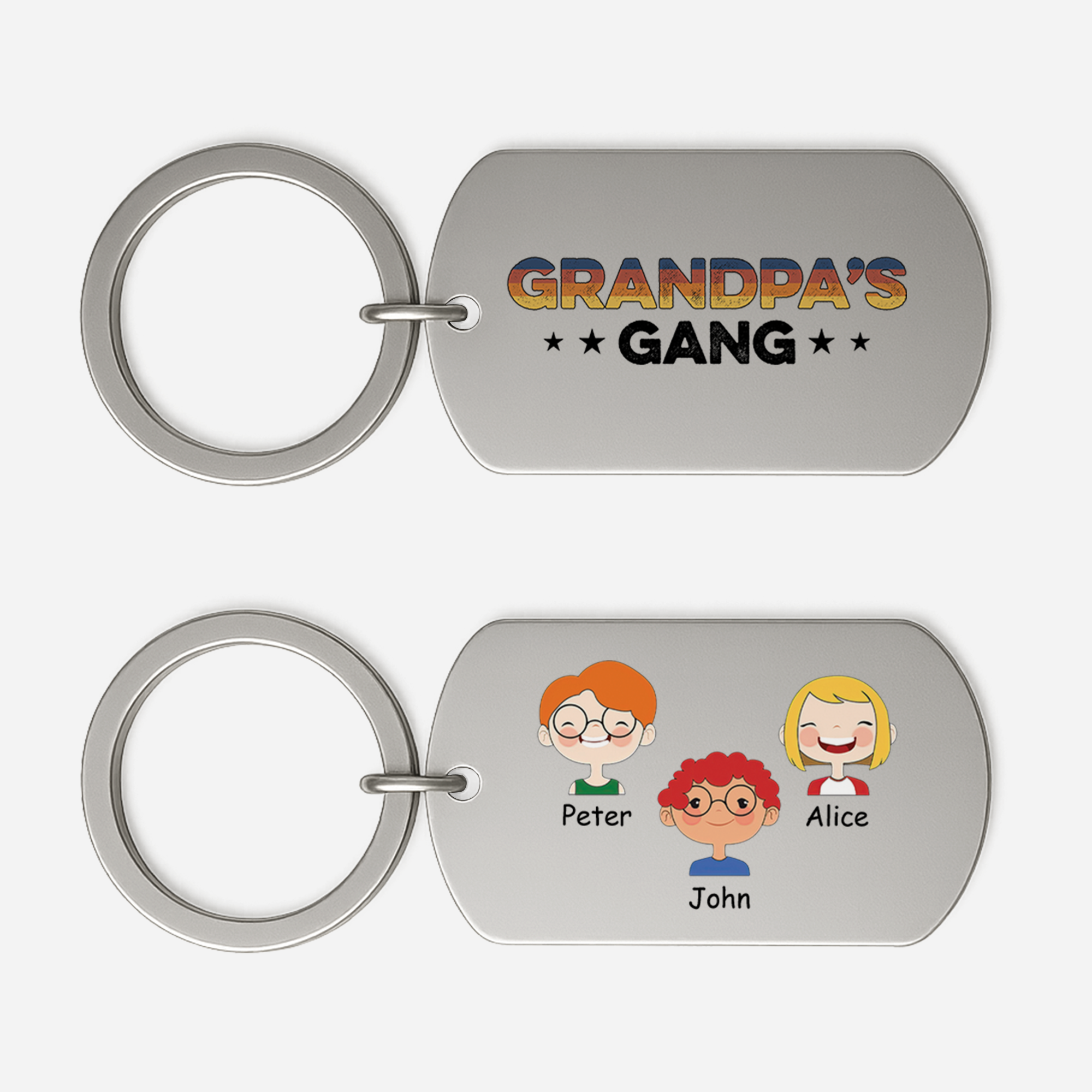 0793JUS1 custom metal keychains_ grandpa gifts with grandkids names 0793J8N7B