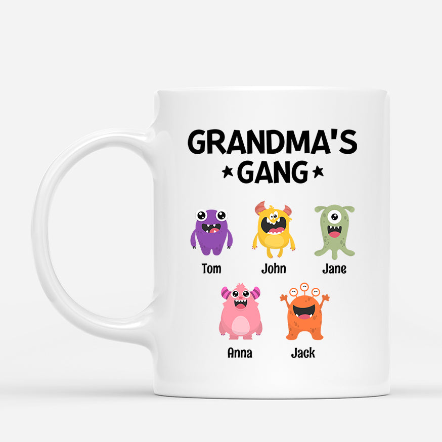 0795MUS1 Personalized Mugs Gifts Kid Grandma Mommy