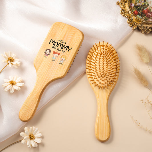 0827AUS1 custom uv printed bamboo hairbrush with names gifts for momgrandma 0827aq6v5a_2