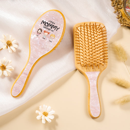0827AUS2 this mom belongs to uv printed acetate hairbrush custom gifts for momgrandma 0827aq6p5a