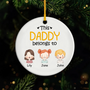 0827OUS1 personalized ceramic ornaments christmas gifts for dad 0827O