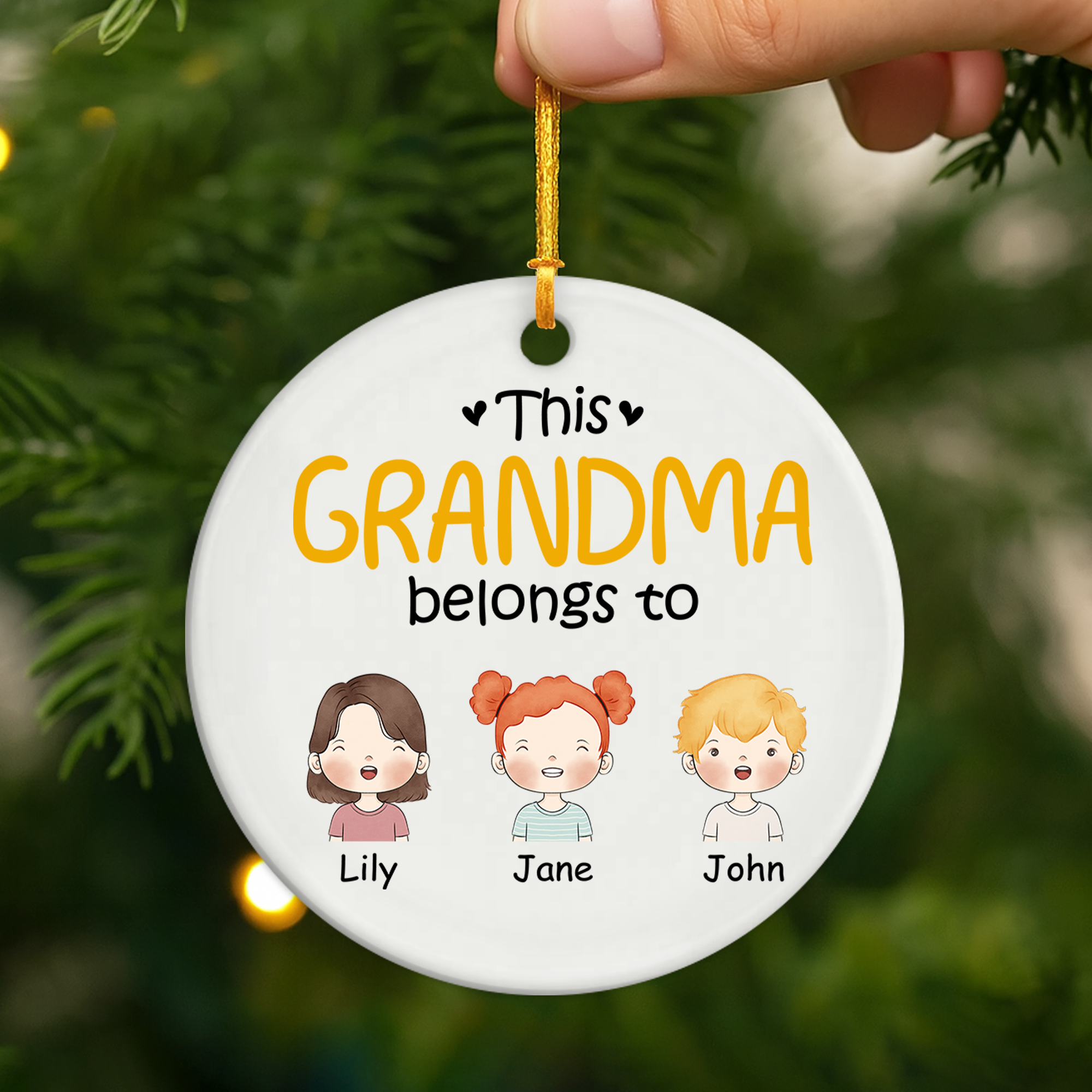 0827OUS2 personalized ceramic ornaments christmas gifts for dad 0827O