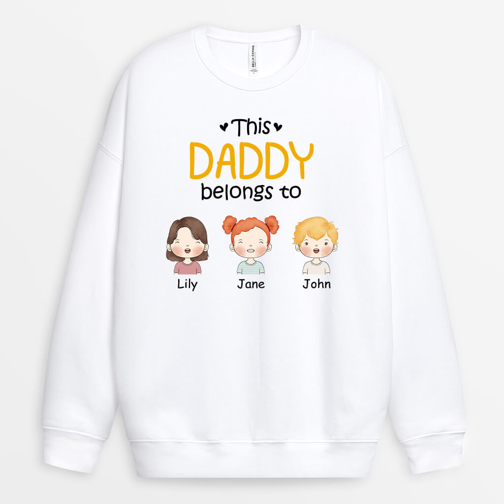 0827WUK2 Personalised Sweatshirt Gifts Grandad Dad