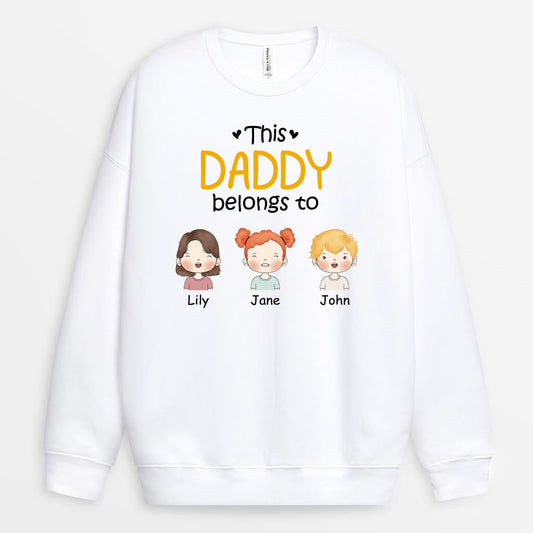 0827WUK2 Personalised Sweatshirt Gifts Grandad Dad
