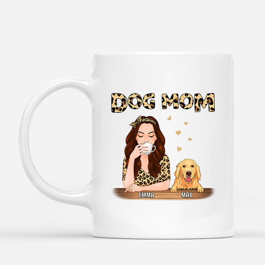0866MUS1 personalized dog mom mug