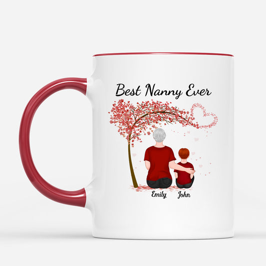 0871MUK2 Personalised Mugs Gifts Mother Grandma Mum
