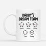0893MUS2 Personalized Mugs Gifts Football Dad