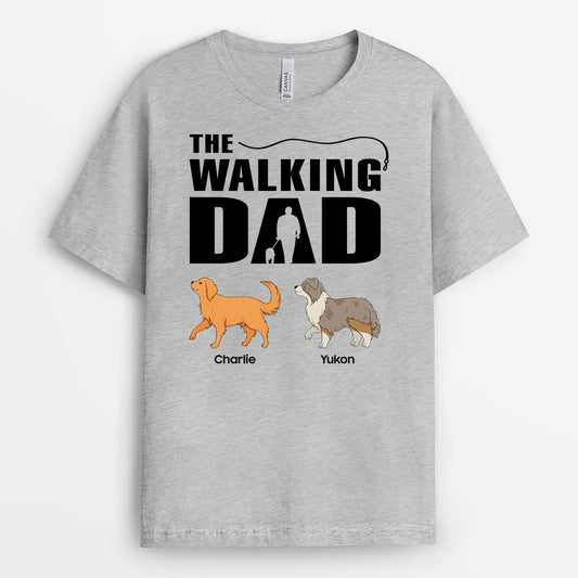 0899AUK1 Personalised T shirts Gifts Walking Dog Lovers