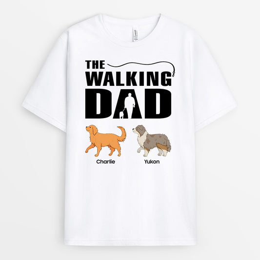 0899AUK2 Personalised T shirts Gifts Walking Dog Lovers