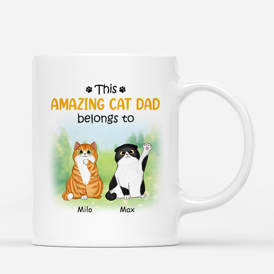 0902AUK1 Personalised Mug Gifts Flower Cat Lovers_5317cb21 16a1 4f49 b00a 04dbbef66d6c