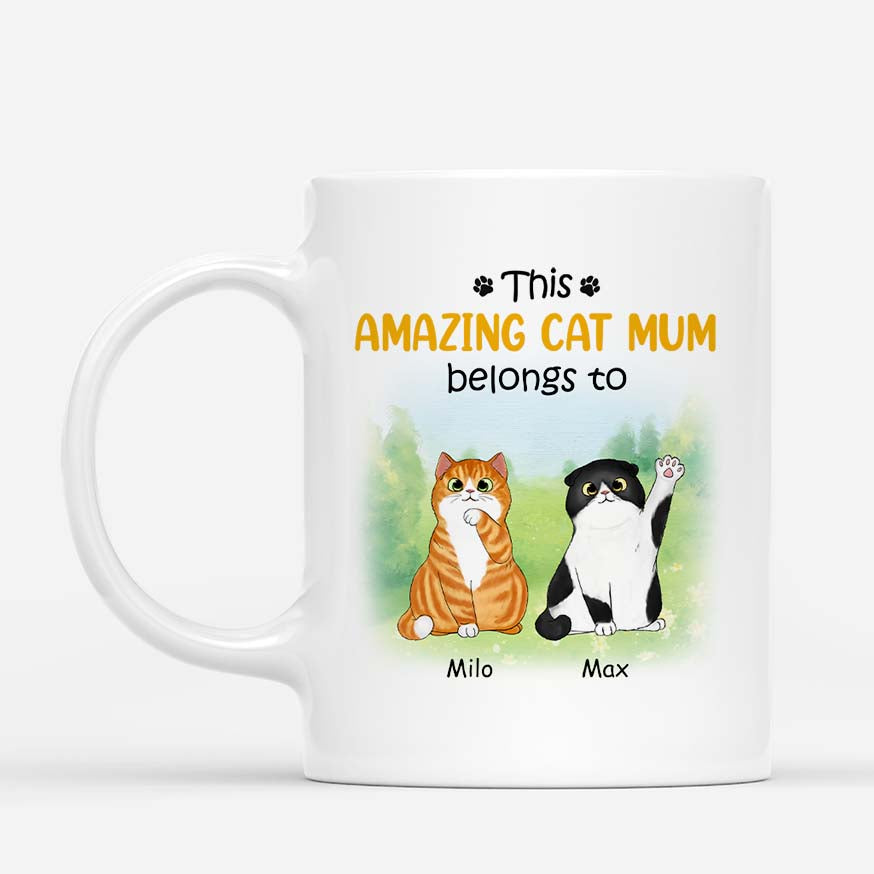 0902AUK1 Personalised Mug Gifts Flower Cat Lovers_a46bf414 ff15 4078 bd43 2b006f11495c