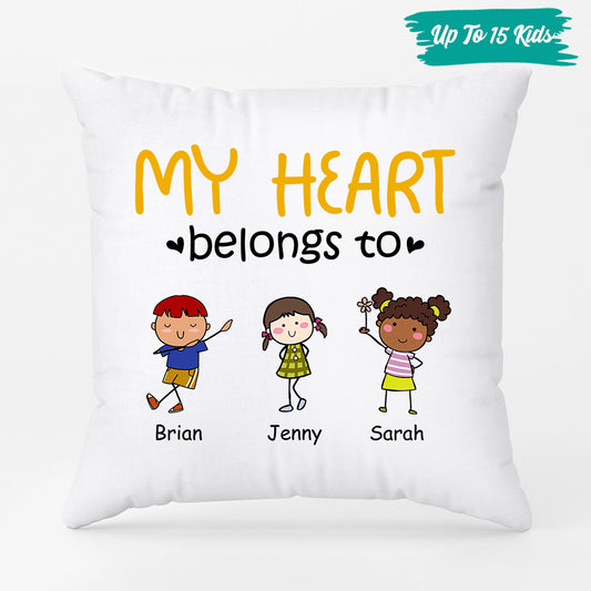 0904PUK2 Personalised Pillow Gifts Kids Dad Mum Grandad Grandma