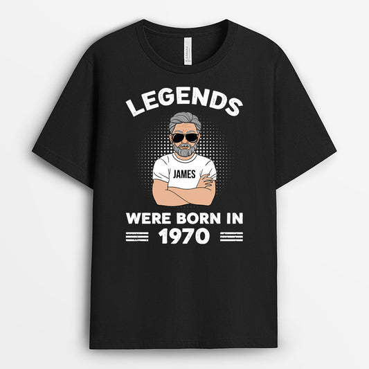 0907AUK1 Personalised T shirt Gifts Year Grandad Dad