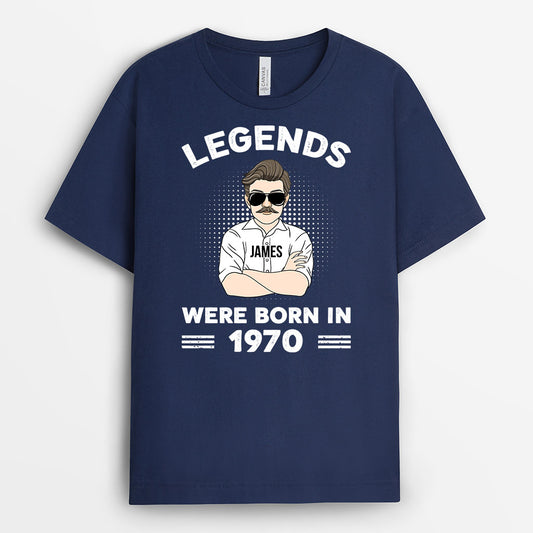 0907AUK2 Personalised T shirt Gifts Year Grandad Dad