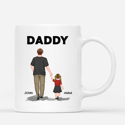 0909MUK1 Personalised Mug Gifts Holding Hand Grandad Dad