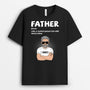 0912AUK1 Personalised T shirt Gifts Father Grandad Dad