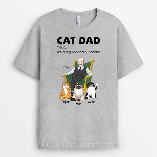 0913AUK2 Personalised T shirts Gifts Cat Cat Lovers