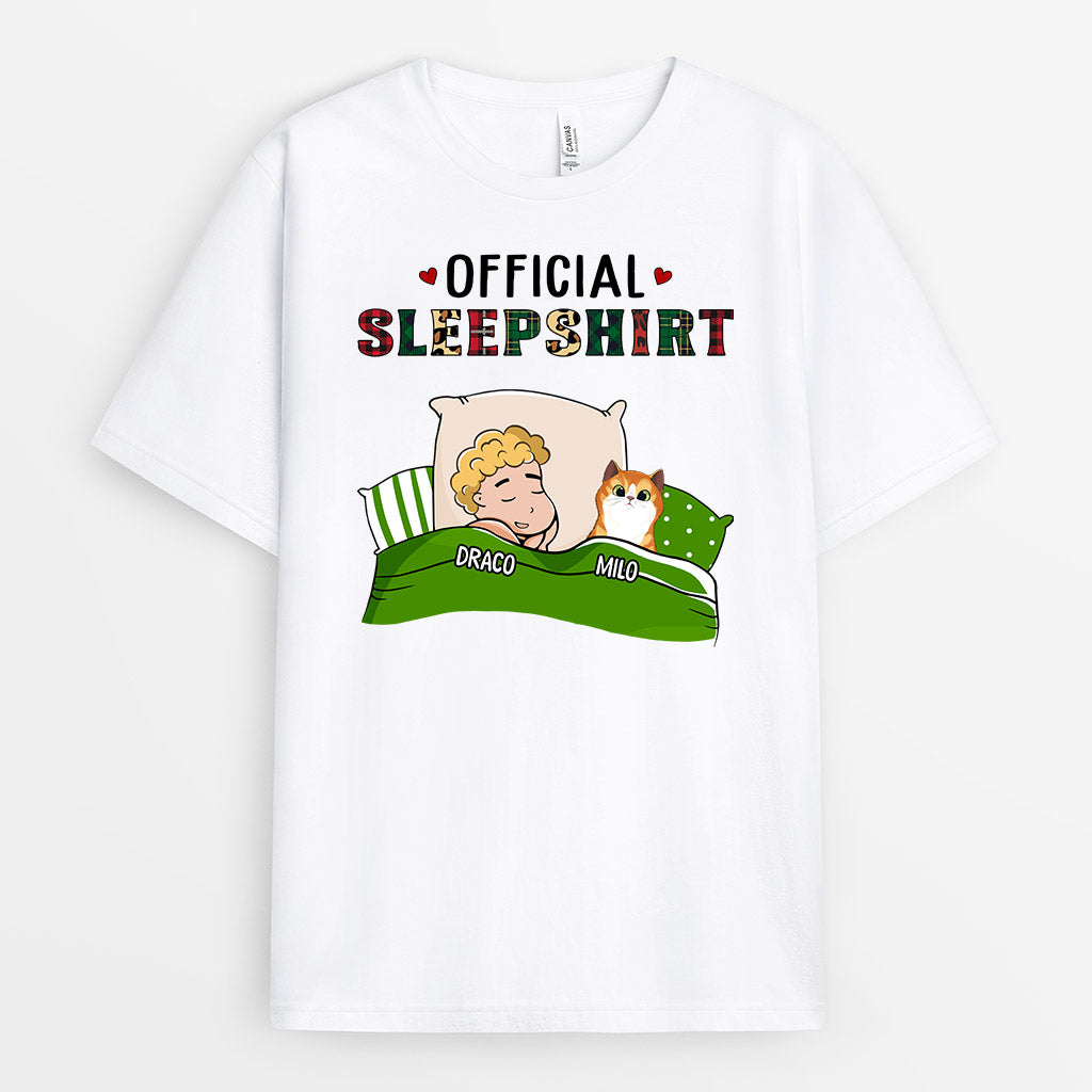 0914AUK2 Personalised T shirts Gifts Sleeping Cat Lovers_34e46f81 c01f 47d3 9e6c 91ba2f0ed644