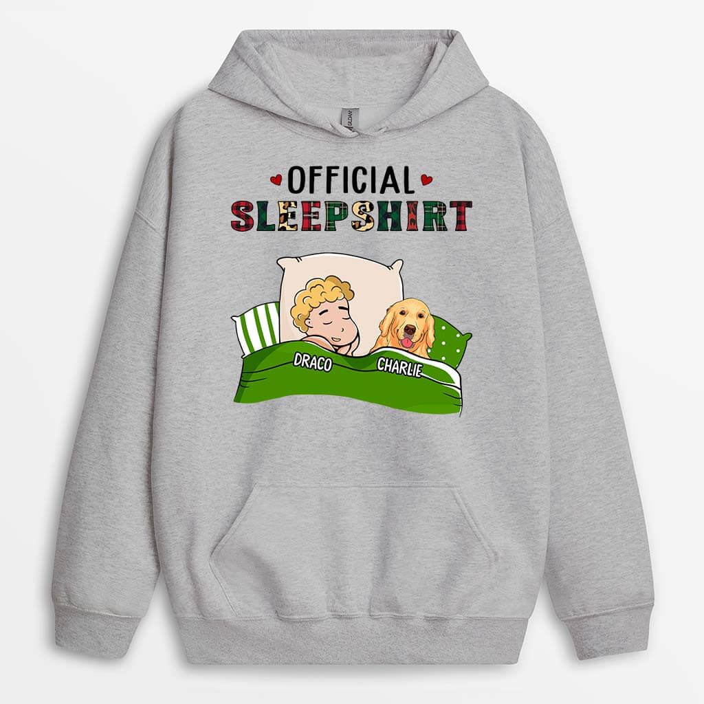 0914HUK2 Personalised Hoodie Gifts Sleeping Dog Lovers