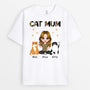 0915AUK2 Personalised T shirts Gifts Leopard Cat Lovers