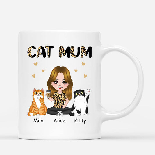 0915MUK1 cat mom mug  personalised gifts for cat mum