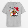 0916AUK1 Personalised T shirts Gifts Red Heart Cat Lovers