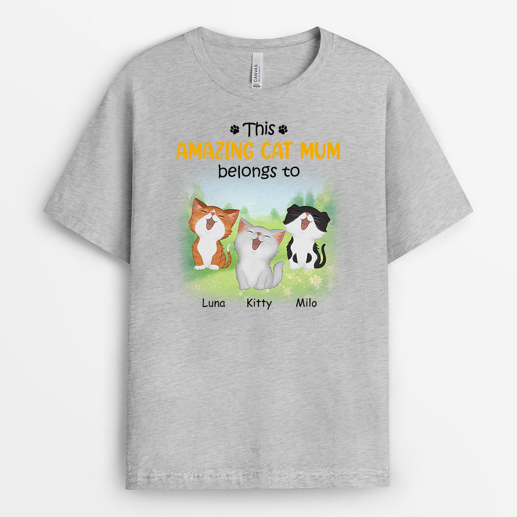 0932AUK2 Personalised T shirt Gifts Flower Cat Lovers_1e9b30f4 d184 45b4 b26f 74c6dd80df78