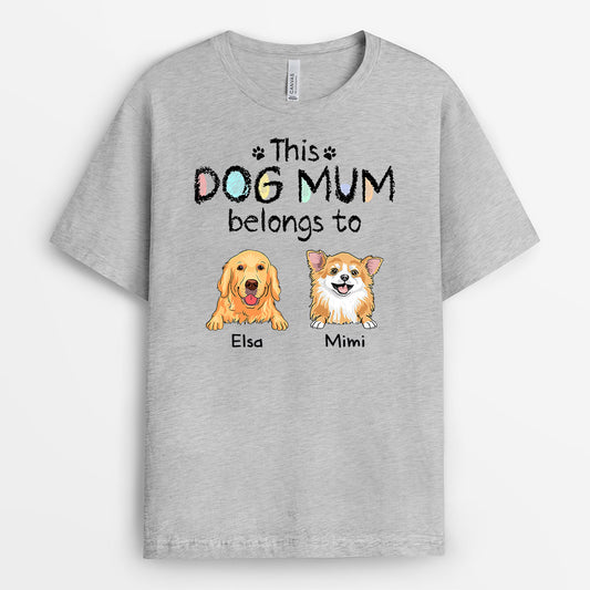 0938AUK1 Personalised T shirts Gifts Dog Lovers