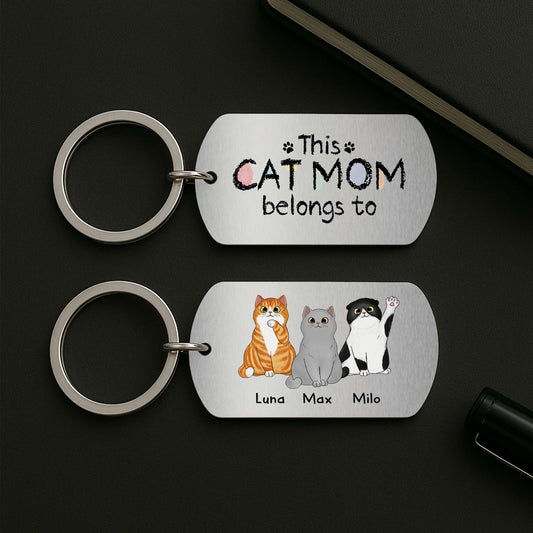 0938JUS2 personalized metal keychains gifts for cat lovers 0938J8T8D_caf09ea8 3865 4bc7 baa8 03e361d9e1f2