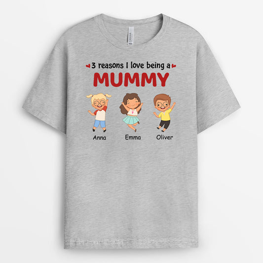 0940AUK2 Personalised T shirt Gifts Kids Grandma Mum