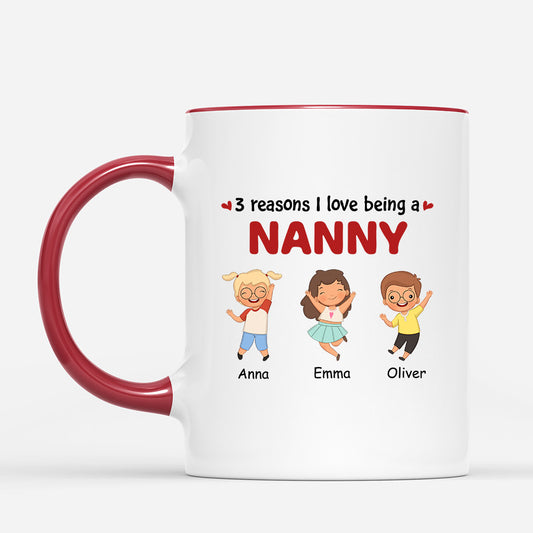 0940MUK2 Personalised Mug Gifts Kids Grandma Mum