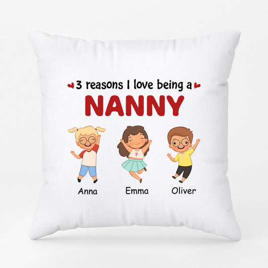 0940PUK2 Personalised Pillow Gifts Kids Grandma Mum